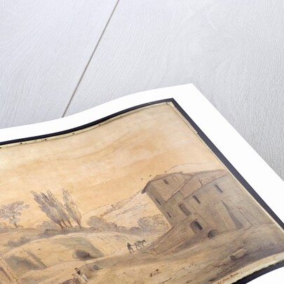 The Antique Fountain and Arch at Grottaferrata, Rome by Gaspar van Wittel