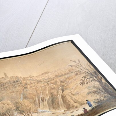 View of the Basilian Monastery at Grottaferrata, Rome by Gaspar van (1653-1736) Wittel