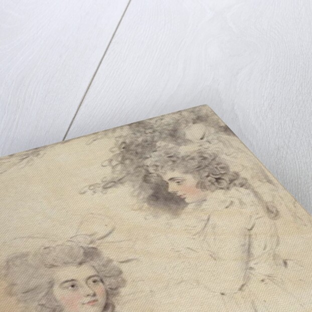 Portrait of Georgiana, Duchess of Devonshire and Lady Elizabeth Foster by John Downman
