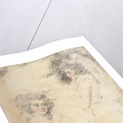 Portrait of Georgiana, Duchess of Devonshire and Lady Elizabeth Foster by John Downman