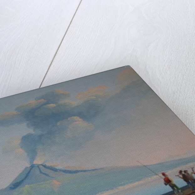 View of Naples Bay with Mount Vesuvius by Neapolitan School