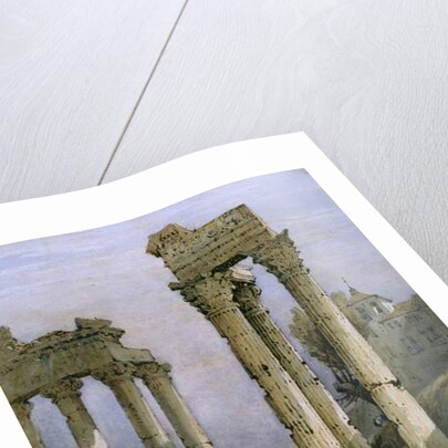 The Temple of Vespasian and Saturn by Samuel Prout