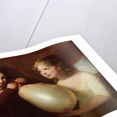 Two children with a pig's bladder by William Tate