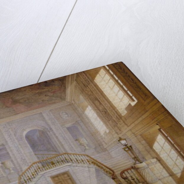 Design for a staircase in the Painted Hall, Chatsworth by Jeffry Wyatville