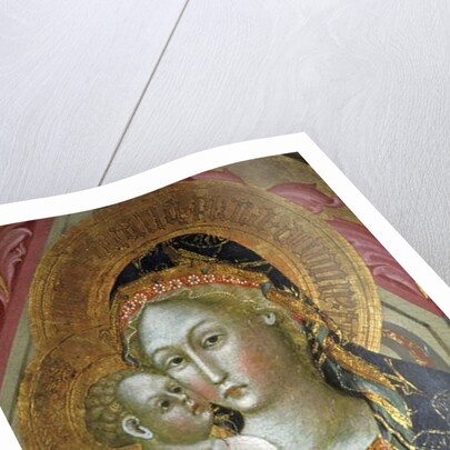 Madonna and child, Francesco di Gentile, XIV century, Piersanti museum, Matelica, Marche, Italy by Anonymous