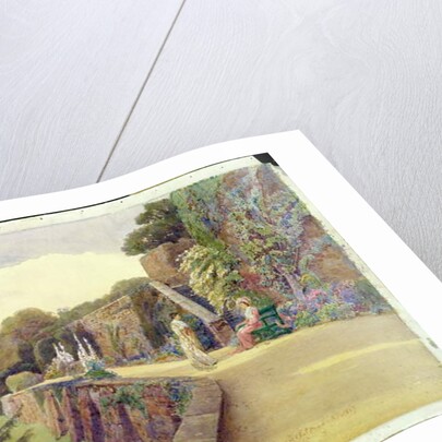 The Terrace at Berkeley Castle, Gloucestershire, 1887 by George Samuel Elgood