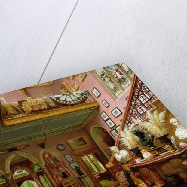 The Hall and Staircase of a Country House, 1888 by Jonathan Pratt