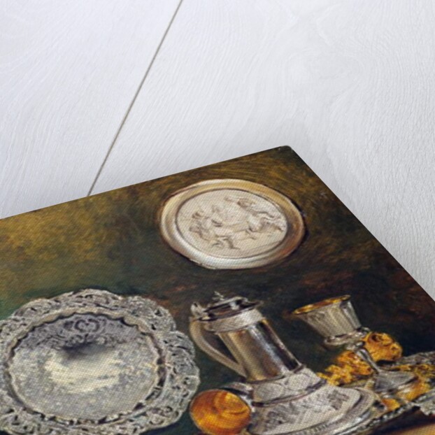 A Still Life of Silver, c.1833 by George Lance