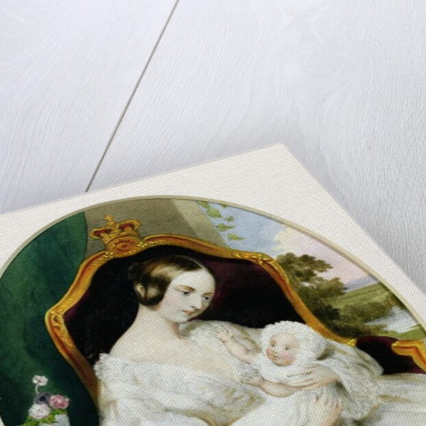Queen Victoria with the Princess Royal as a baby by English School