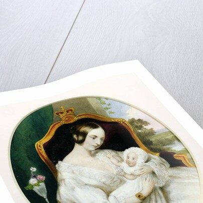 Queen Victoria with the Princess Royal as a baby by English School