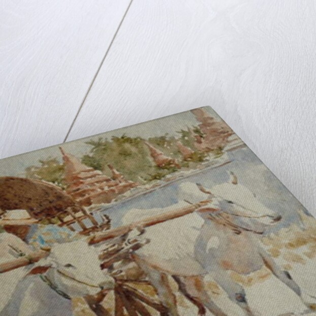 934 Bullock cart taxi round the temples by Clive Wilson