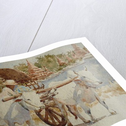 934 Bullock cart taxi round the temples by Clive Wilson