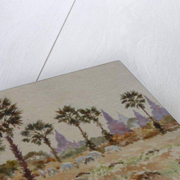 935 Blue cows and palmettos by Clive Wilson