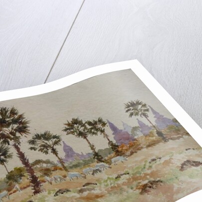 935 Blue cows and palmettos by Clive Wilson