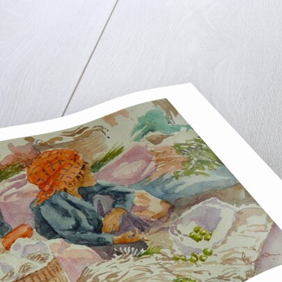 938 Nampan market, waiting for custom by Clive Wilson