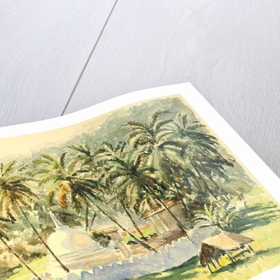 730 Temple in the paddy fields by Clive Wilson