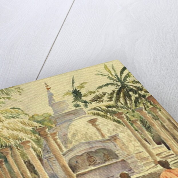 761 Boy monks visit Mihintale by Clive Wilson