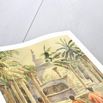 761 Boy monks visit Mihintale by Clive Wilson