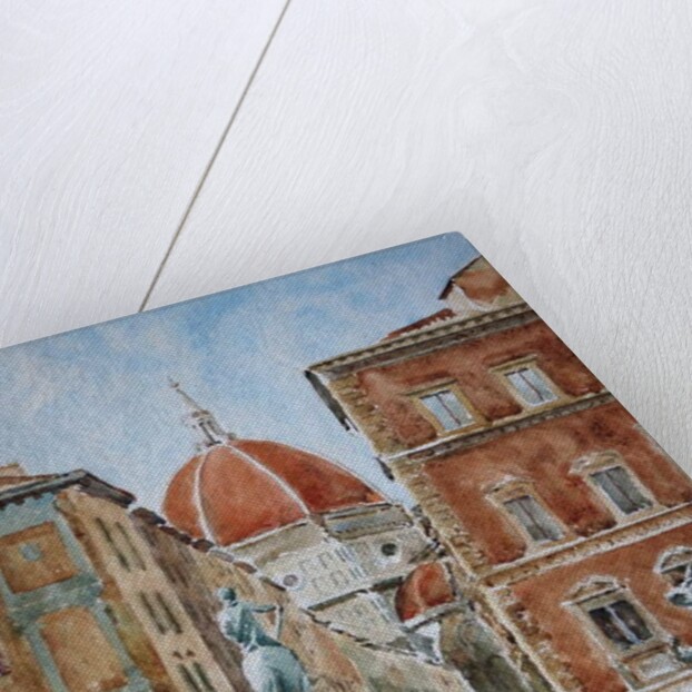 951 Piazza SS Annunziata, after the cloudburst by Clive Wilson