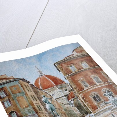 951 Piazza SS Annunziata, after the cloudburst by Clive Wilson