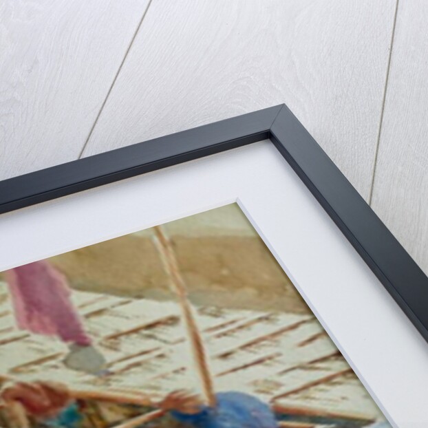 392 Rebuilding the ramparts - stonecutters by Clive Wilson