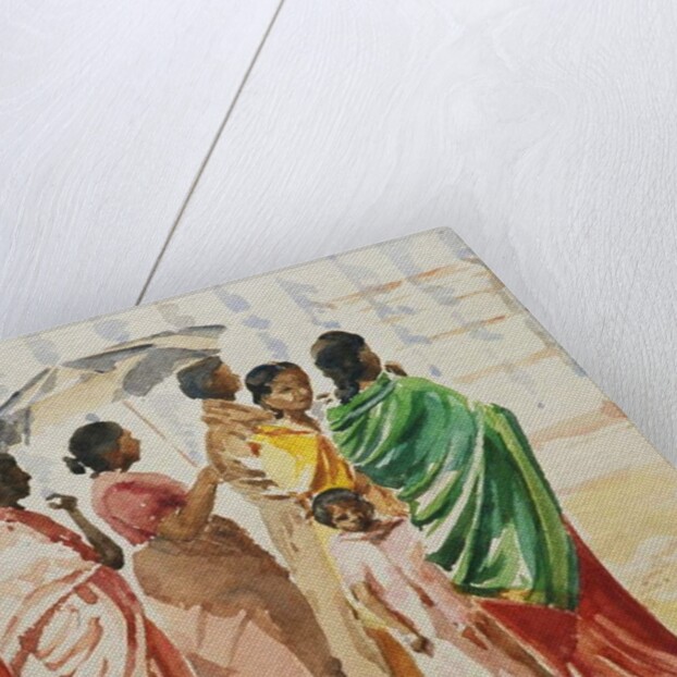 Queuing to kiss the statue of Fatima, 2003 by Clive Wilson