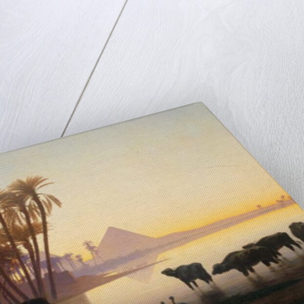 Along the Nile at Gyzeh, c.1850s by Charles Theodore Frere