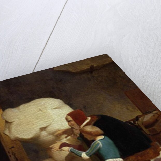 Michelangelo Showing a Student the Belvedere Torso, 1849 by Jean Leon Gerome