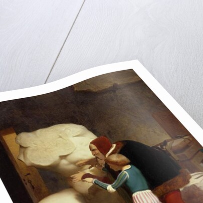 Michelangelo Showing a Student the Belvedere Torso, 1849 by Jean Leon Gerome