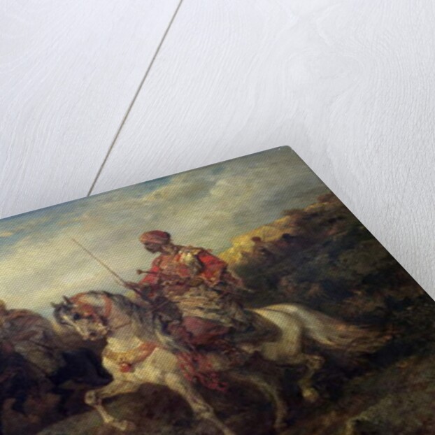 Arab Warriors on Horseback by Adolf Schreyer