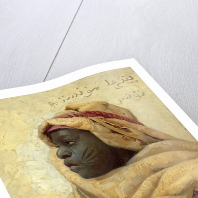 Portrait of a Nubian by Peder Monsted