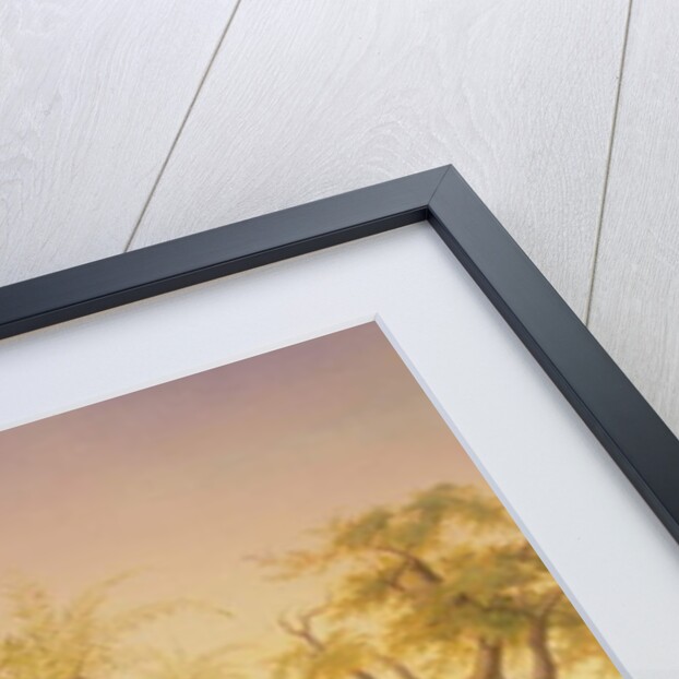 Sheiks drinking Coffee in Front of a Tent, 1842 by Joseph Heicke