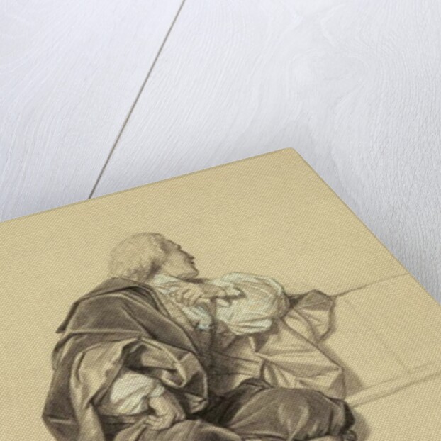 Study for the Portrait of Pierre Puget in the Hemicycle at the Ecole des Beaux Arts by Hippolyte Delaroche