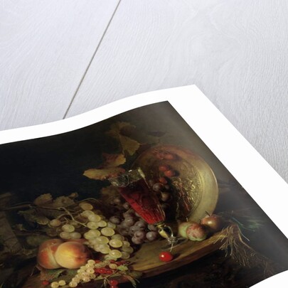 Still Life with Fruit, Glass of Wine, 1863 by Blaise-Alexandre Desgoffe