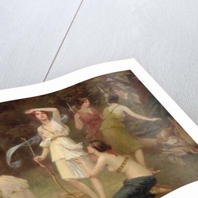 Diana and her Hunting Maidens by Fernand Le Quesne