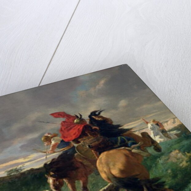 Merovingians attacking a Wild Dog by Evariste Vital Luminais