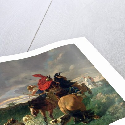 Merovingians attacking a Wild Dog by Evariste Vital Luminais