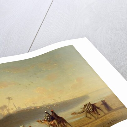 The River Nile in Cairo by Charles Theodore (1814-88) Frere