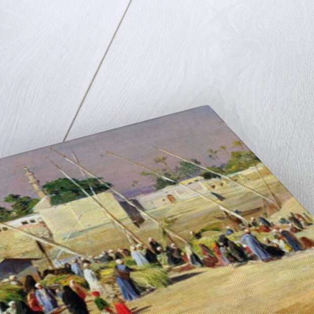 Reed Sellers on the Nile by Eugene Alexis Girardet