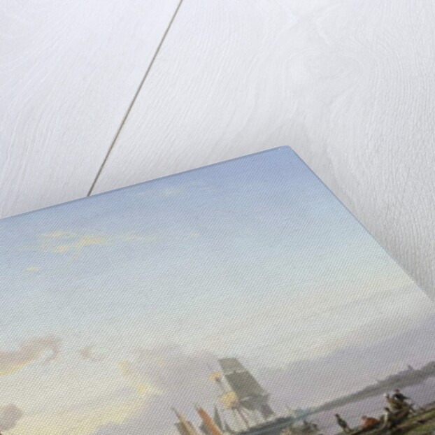 Sailing Vessels in an Estuary, 1853 by Hermanus Koekkoek