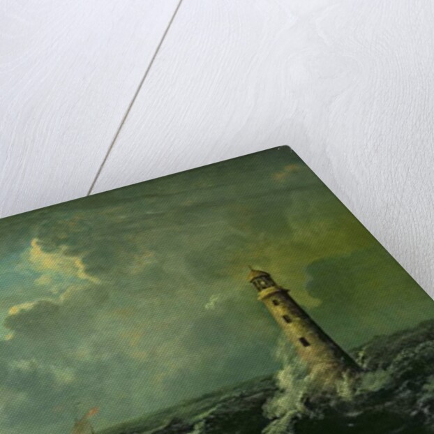 Seascape with Lighthouse by Charles Codman