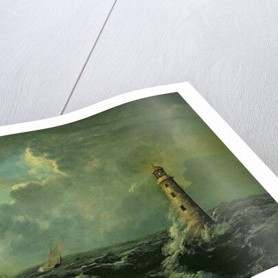 Seascape with Lighthouse by Charles Codman