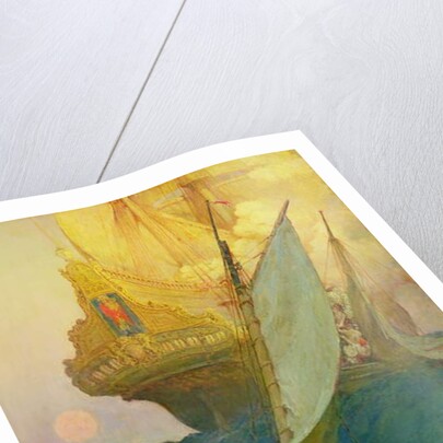 An Attack on a Galleon, 1905 by Howard Pyle