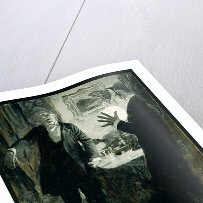 He Put the Glass to his Lips and Drank at one Gulp by Howard Pyle