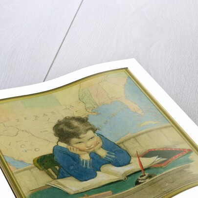 Cover illustration for Good Housekeeping magazine, October 1928 by Jessie Willcox Smith