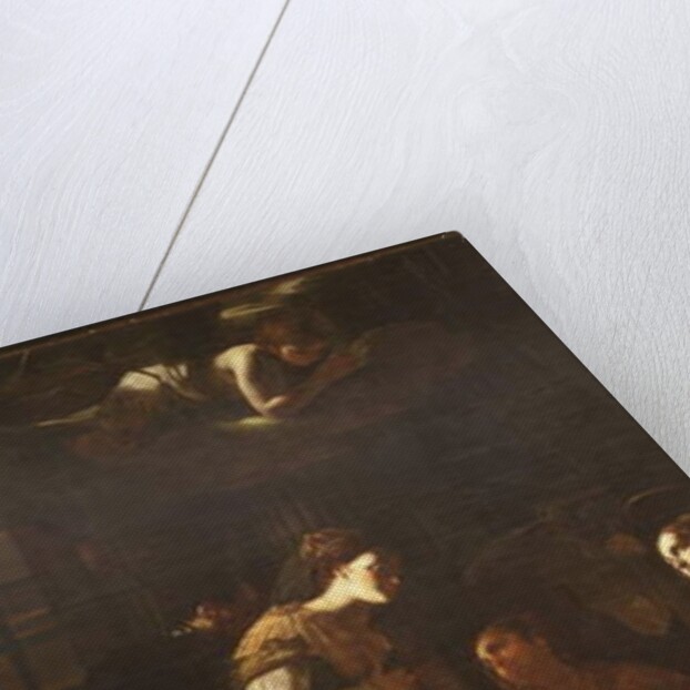 The Roman Empress Faustina visiting St Catherine of Alexandria in Prison, c.1640-43 by Mattia (1613-99) Preti