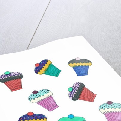 Cupcakes, 2017 by Daisy de Villeneuve