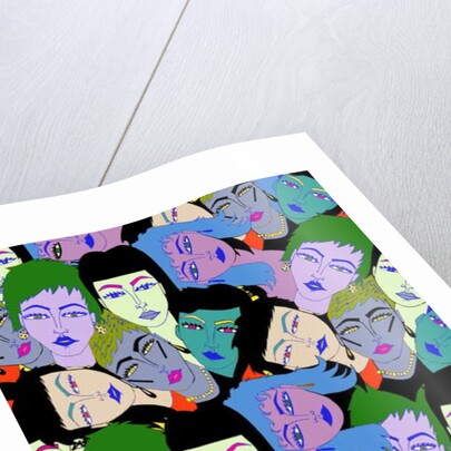 Faces Repeated, 2017 by Daisy de Villeneuve