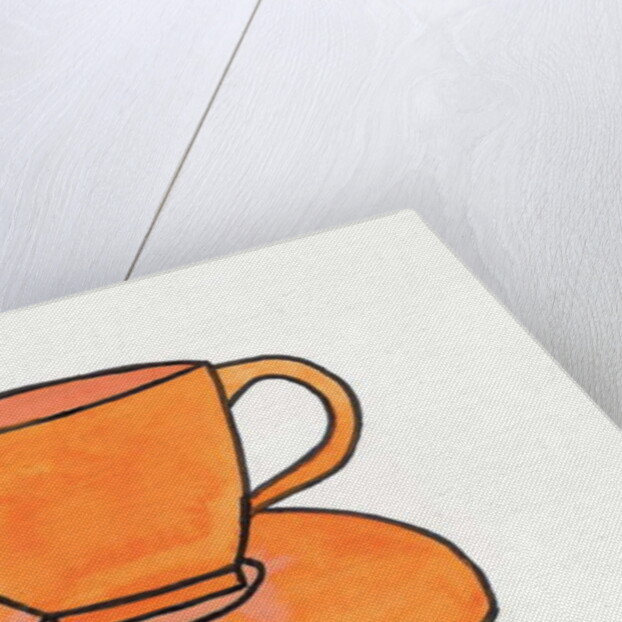 Orange Tea Cup, 2017 by Daisy de Villeneuve