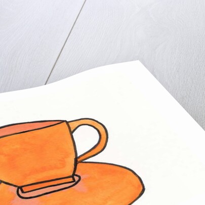 Orange Tea Cup, 2017 by Daisy de Villeneuve